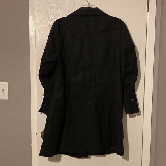 Yoki black pea coat, size 1x, Black - Picture 3 of 3